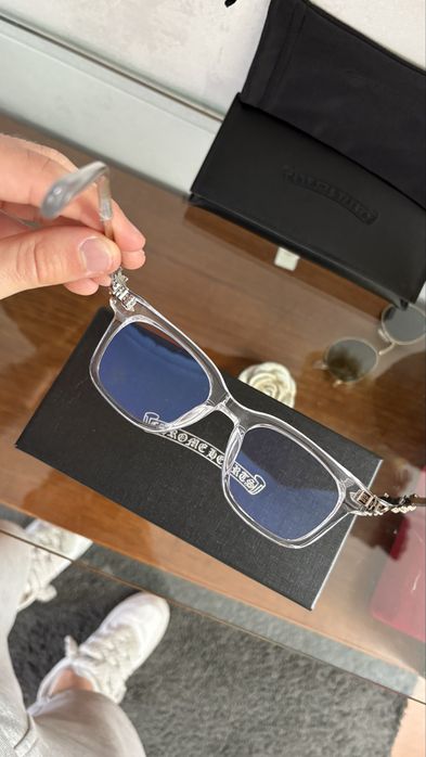Chrome Hearts Glasses Silver Frame