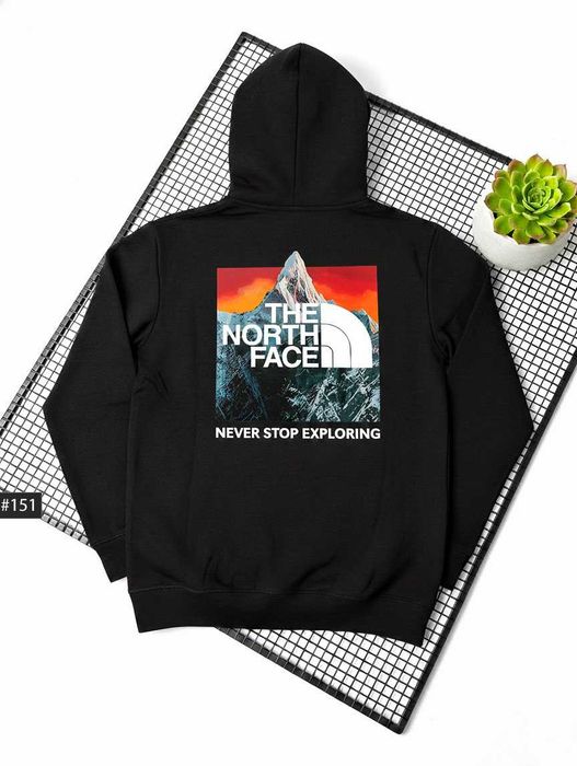 Худи Черное THE NORTH FACE OrangeBox (XS-XL)