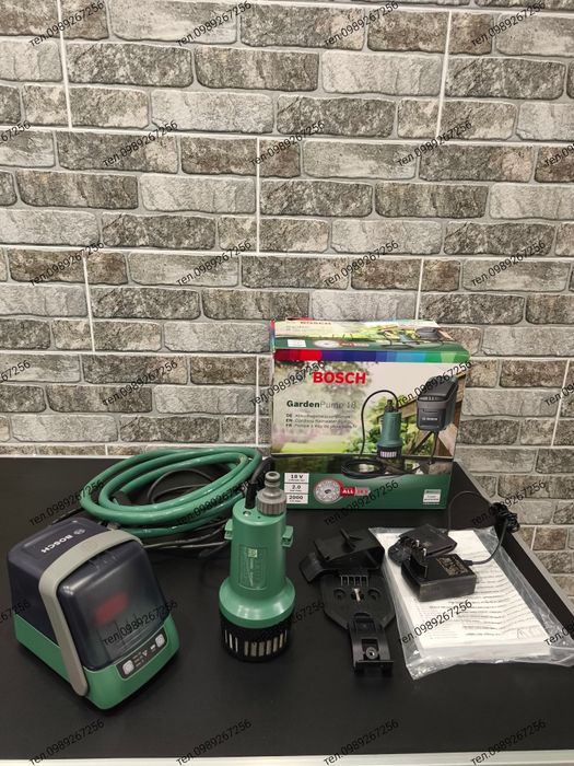 Насос, акумуляторний насос, погружний, Bosch GardenPump 18V