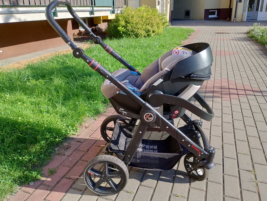 Hartan Racer GT + fotelik Cybex Aton5, zestaw 3w1 na zimę + dodatki