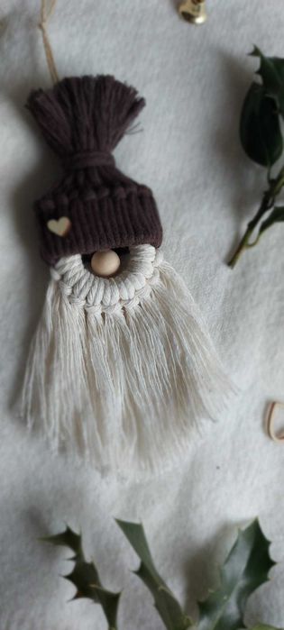 Pai Natal em macramé
