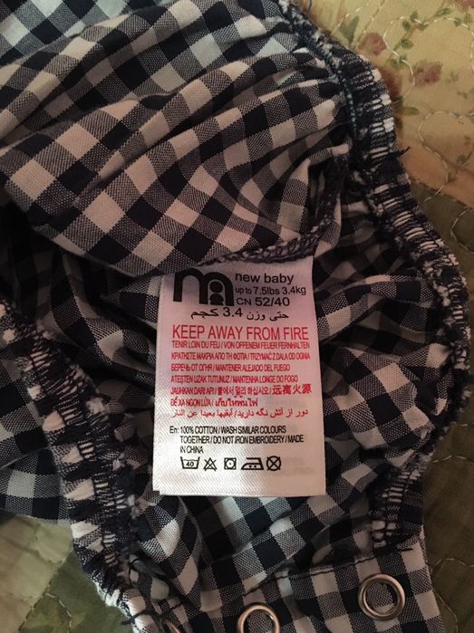 Mothercare.Песочник.Бодик.Боди.Новый.На фотосессию.