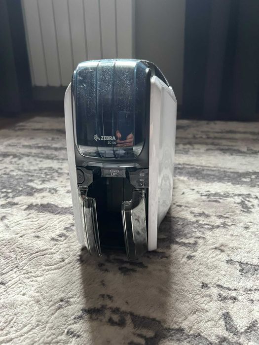 Drukarka kart Zebra ZC100 - jak nowa, sprawna + zestaw (opis)