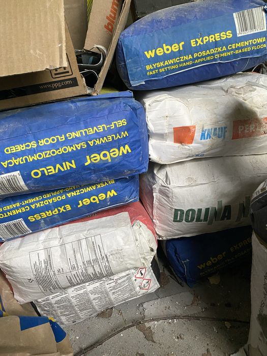 Materiały budowlane nowe pozostałości z budowy