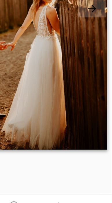 Suknia ślubna fulara i żywczyk 36-38