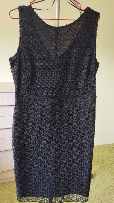 Платье кружевное черное