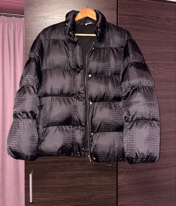 Пуховик miu miu натуральный пух