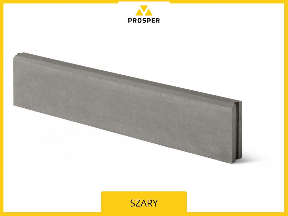 Obrzeże chodnikowe betonowe 100x20x6 pióro wpust krawężnik