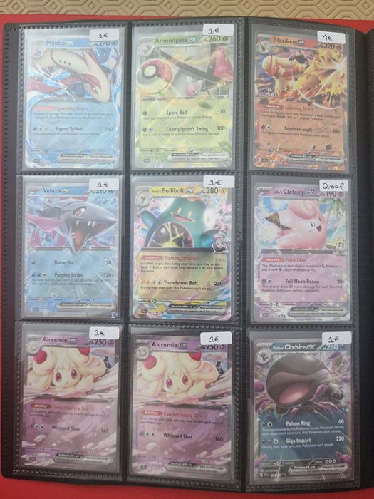 Cartas pokémon diversas