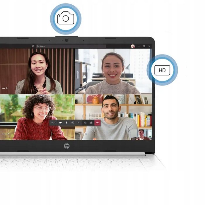 limitowany biały laptop hp 14 n4020 8gb ssd windows11 + 128gb ssd