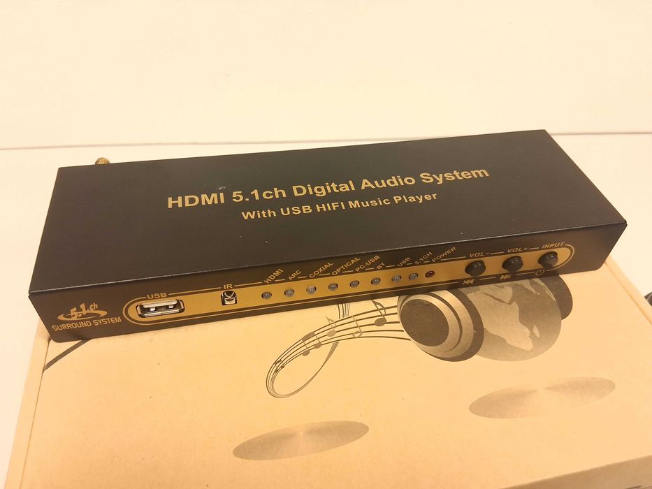 U042 Dekoder Audio System HDMI 5.1CH USB HIFI Music Player Bluetooth