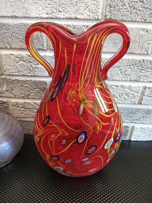 Szkło Murano wazon Millefiori