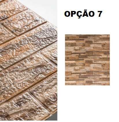 PORTES GRATIS - 10 unidades de papel de parede 3D tijolo rustico