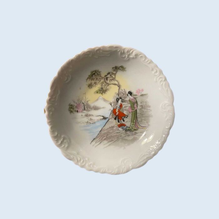 Serviço de jantar em Porcelana SPAL motivos ilustrativos Chineses.