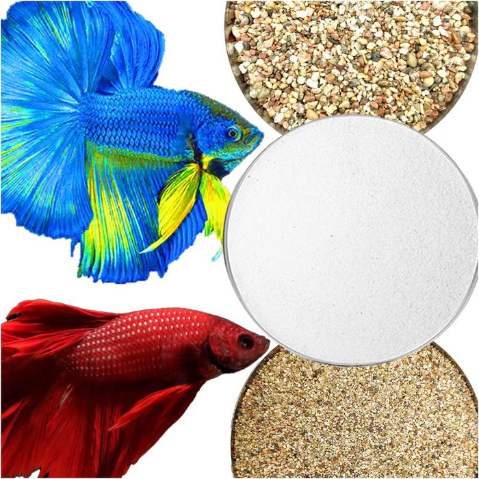 Biały piasek 25kg kwarcowy dla rybek do akwarium podłoże żwirek jakość