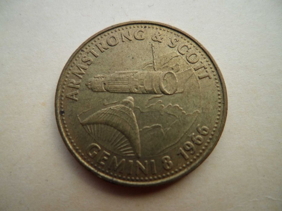 Ficha / Token  Shell ,  Gemini 8  1966