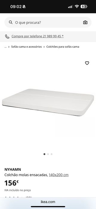 Sofá-cama impecável. Poucos meses de uso!