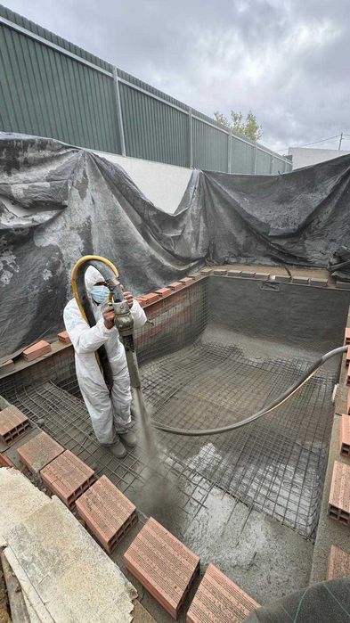 Projeção de betão Gunite
