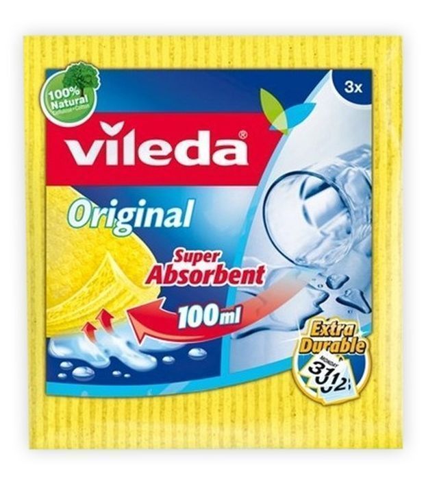 Pucerka Gąbkowa Vileda 2+1 Bardzo Chłonna 18X19 Cm