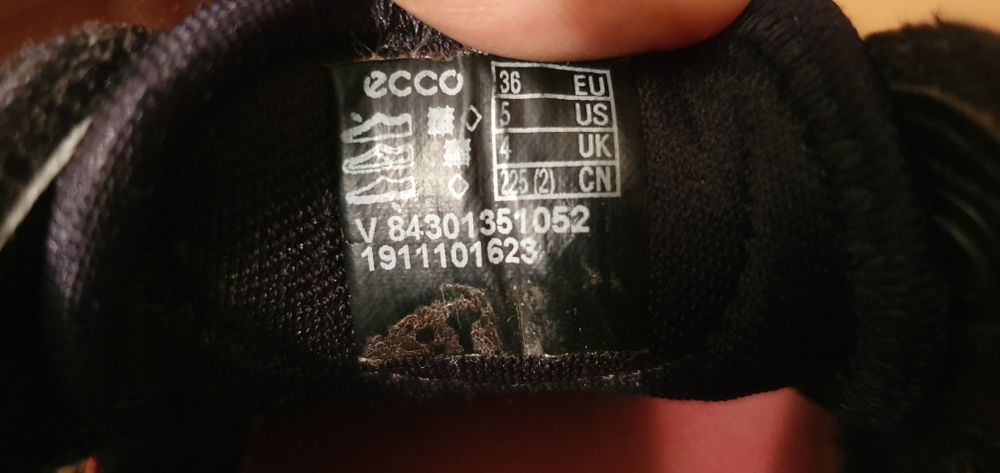 ECCO buty damskie rozmiar 36 wkładka 22,5cm stan na zdjęciach