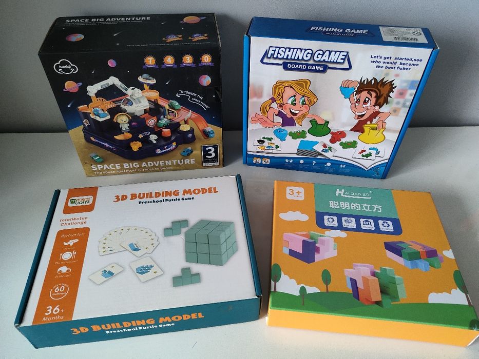 Цікаві дерев'яні настільні ігри кульки, палички, кубики