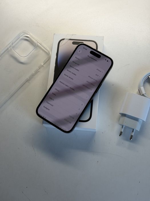 iPhone 14 Pro 256gb czarny bateria 100% komplet