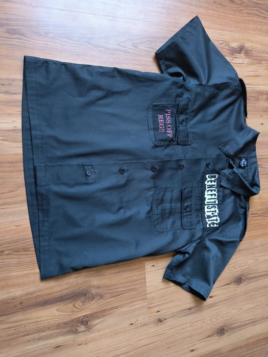 Brandit koszula męska XXL czarna krótki rękaw duży rozmiar