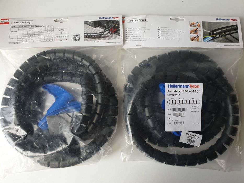 Спіральний органайзер для кабелів HellermannTyton діаметр 25 мм  L 2м