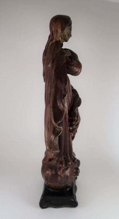 Estatueta de Imagem Antiga Religiosa 42 cm