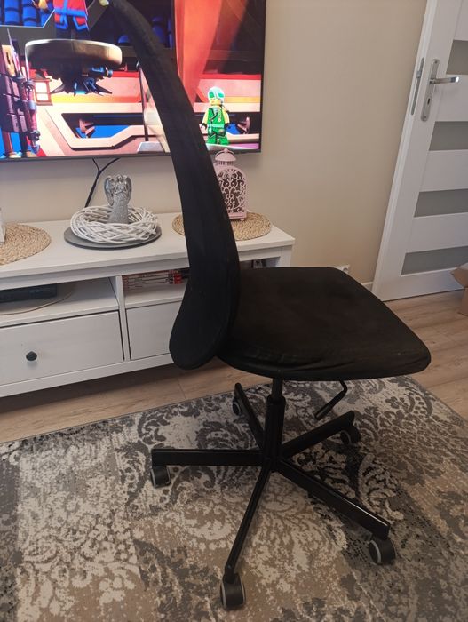 Krzesło fotel obrotowy Ikea Flintan czarne