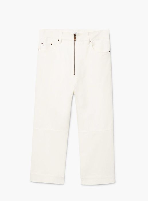 Бавовняні штани від бренду Mango