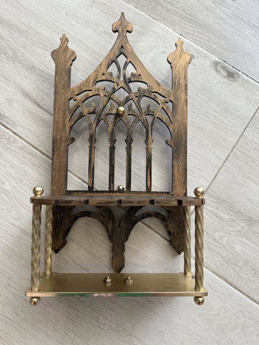 Полка дерево/металл