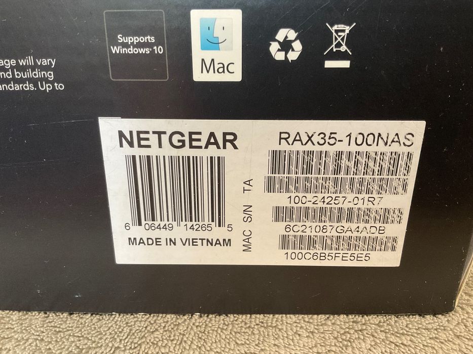 Роутер WiFi 6 маршрутизатор Netgear Nighthawk AX4 AX3000 (RAX35)