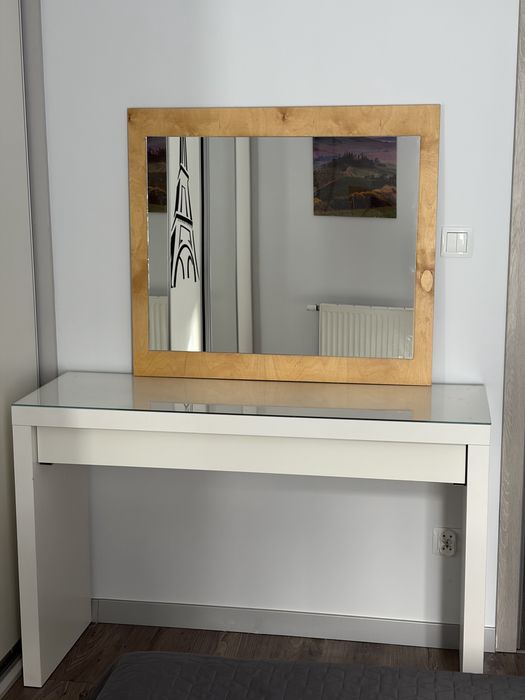 Biala toaletka  Ikea Malm 120x41cm