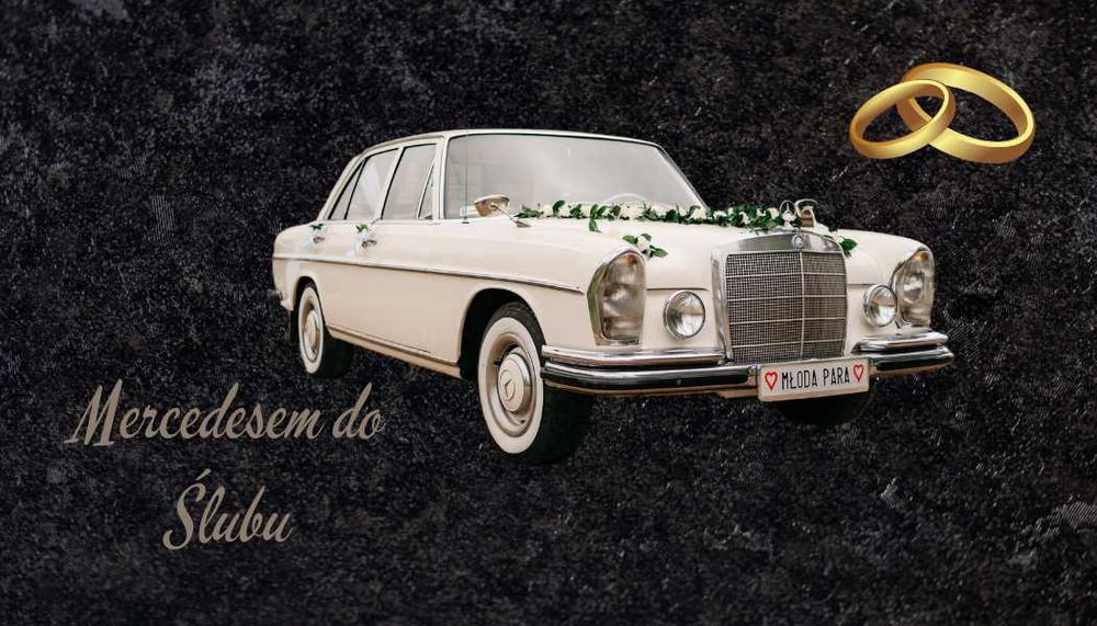 Mercedes W108 250S - samochód do ślubu - wynajem z kierowcą