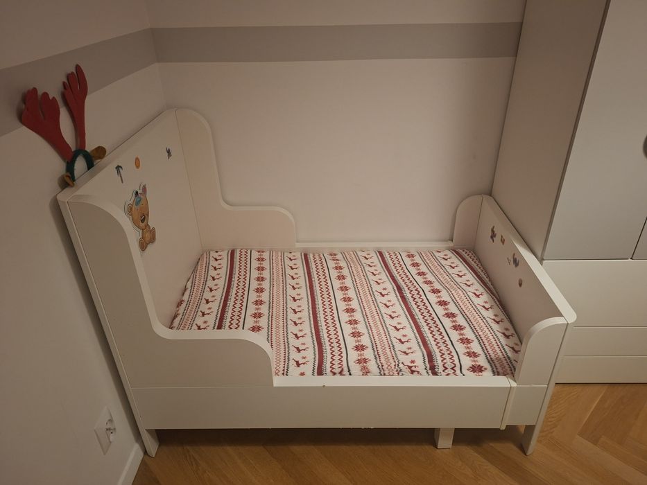 Łóżko dziecięce, rozsuwane ,,rosnące z dzieckiem"