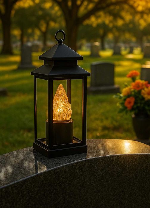 2 Wkłady Elektryczne do Zniczy na BATERIE • Świeczki LED na Cmentarz