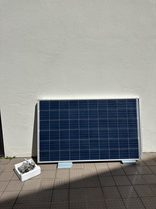 Paineis solar fotovoltaicos 265w + microinversores +ferragens
