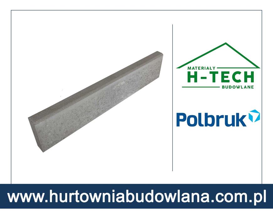 Obrzeże POLBRUK 6x20x100cm szare / obrzeża chodnikowe / krawężnik