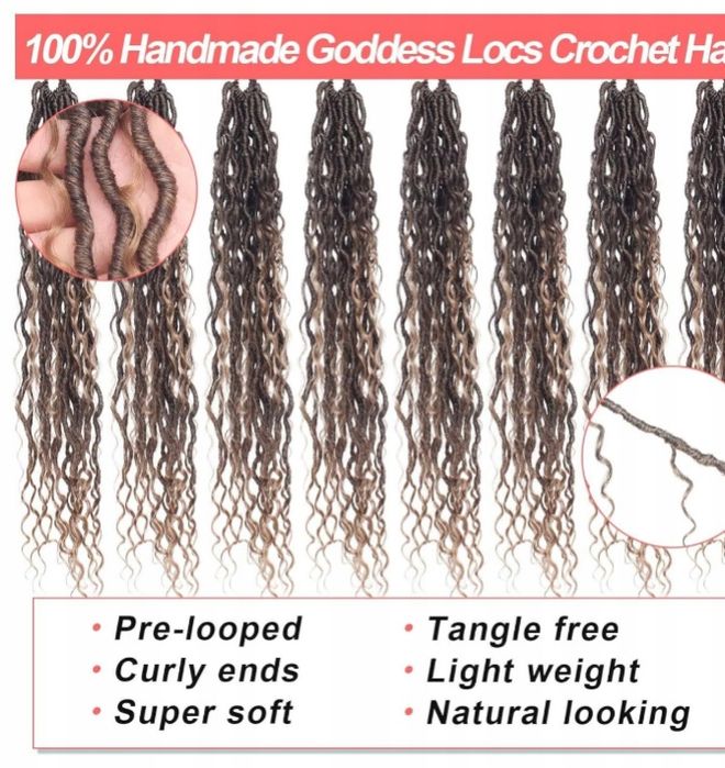 Doczepy do włosów 45cm 7 szt Xtrend Faux Locs