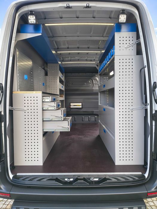 Zabudowa warsztatowa, serwisowa Master Ducato Sprinter Crafter TGE Transit Boxer Daily Movano