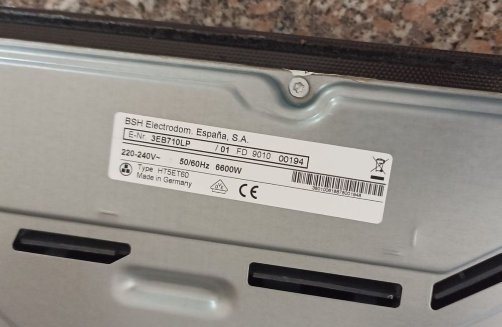 Placa vitrocerâmica Balay