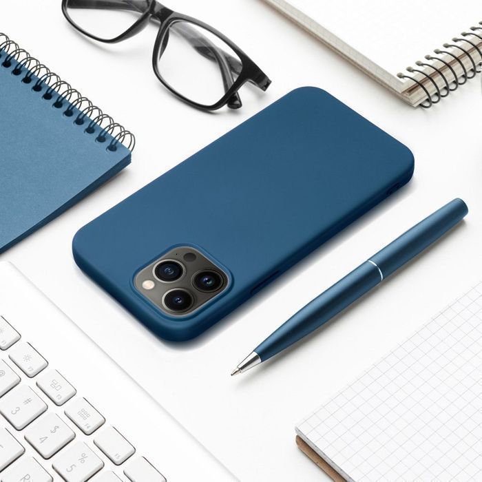Futerał SILICONE do IPHONE 15 Pro Max niebieski