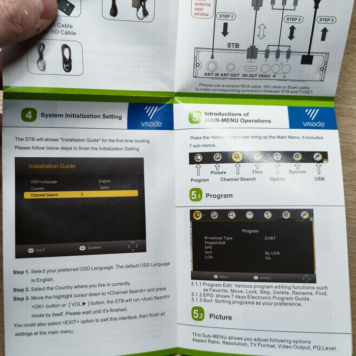 Тюнер DVB-T2 Vmade K6 H.265 HEVC IPTV WiFi YouTube Приставка Т2 Нова
