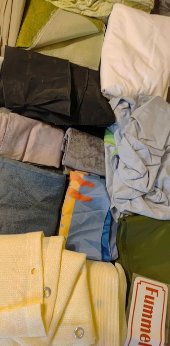 ZESTAW TEKSTYLIÓW art. domowe powystawowe używane uszkodzone s952