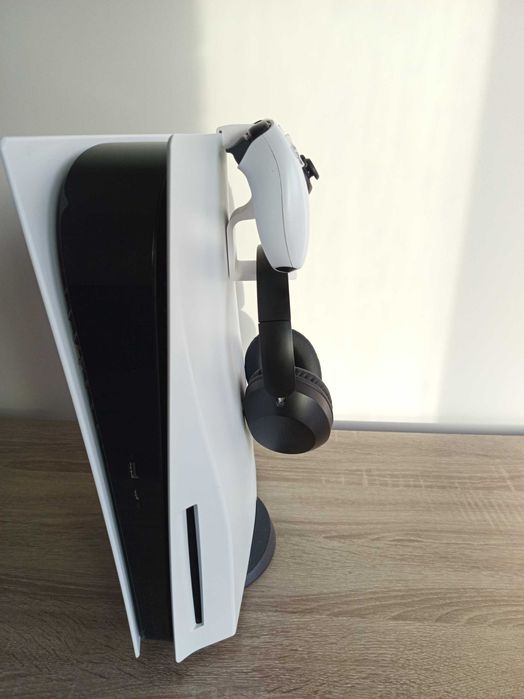 Suporte Branco para Controle e Headset