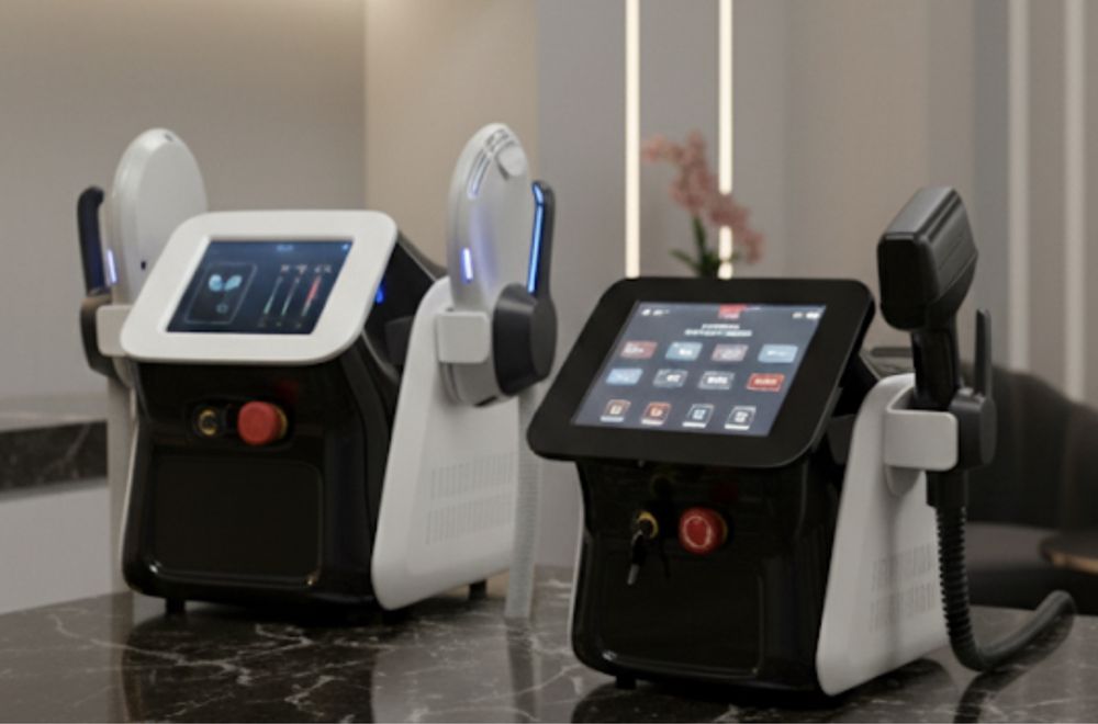 Maquina depilacao laser 5 ondas mais EMS