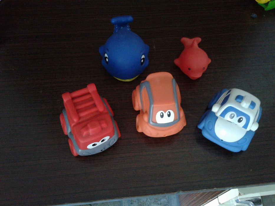 Brinquedos de borracha de banho, como NOVOS!