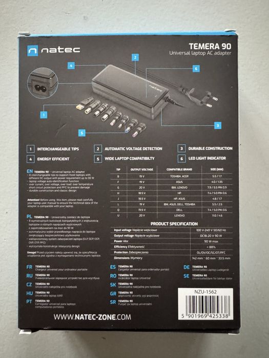 Uniwersalny zasilacz natec