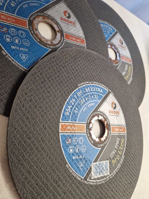 Tarcza do cięcia metalu stali ANDRE 300 x 3 x 32 mm (3 sztuki)